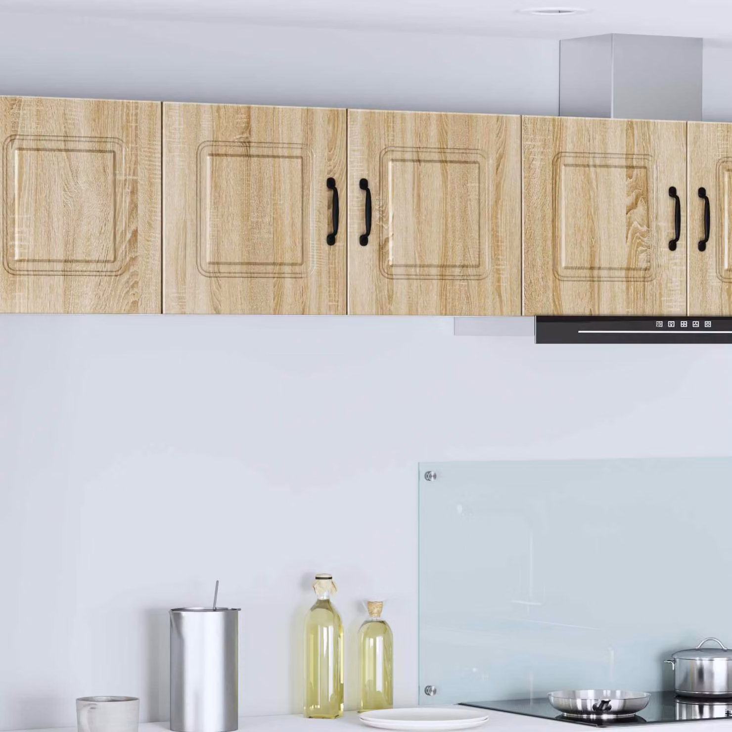 vidaXL Pensile da cucina Kalmar Rovere Sonoma, Colore Marrone, L 80 x P 31 x H 40 cm