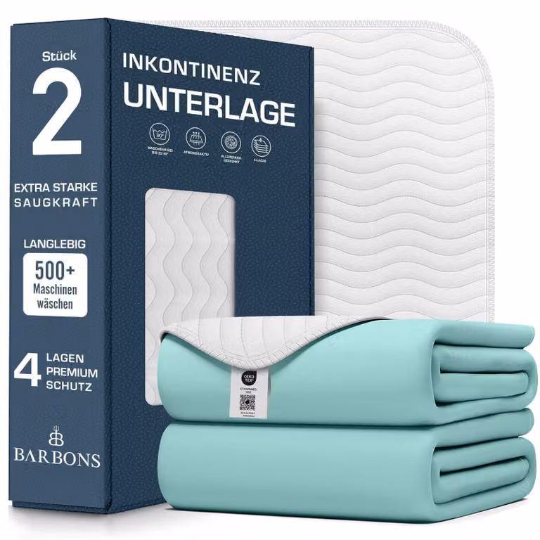 Solidchoice - Set di 2 teli impermeabili per incontinenza, 70x100 cm