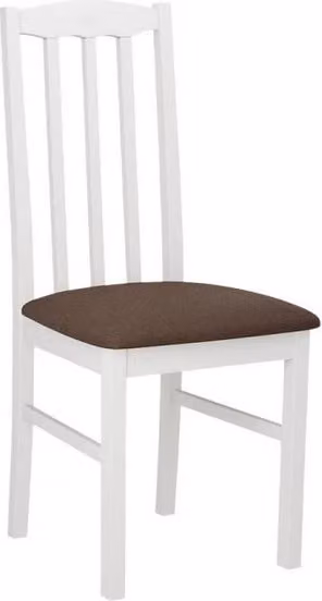 Sedia da pranzo imbottita EDON 12 - bianco / marrone 2