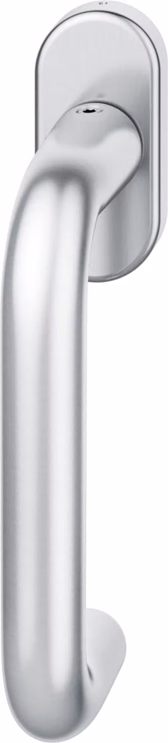 FSB maniglia per finestra 34 1070 rosone ovale in acciaio inox opaco
