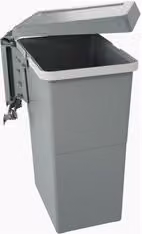 Pattumiera da incasso Brabantia Swing 2.0 in plastica Grigio