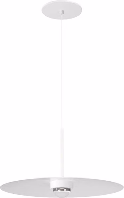 Lampada a sospensione LED Beneito & Faure Hat Recessed 8W 83º 3000K Bianco Mate per interni con luce calda e altezza regolabile