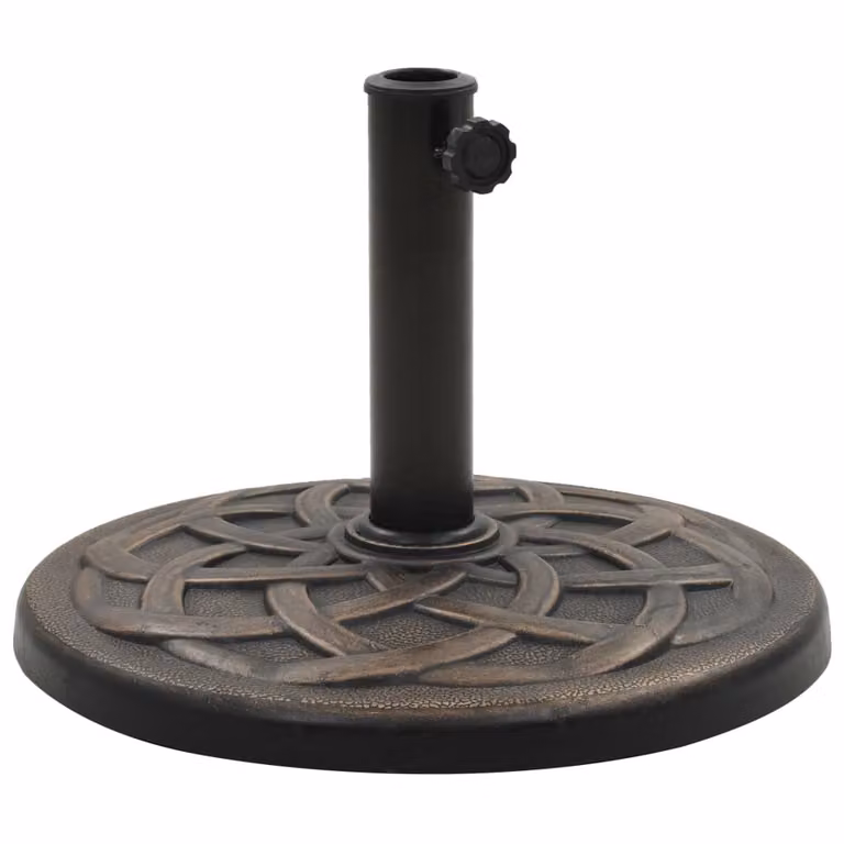 Maison Exclusive - Base per ombrellone, forma circolare, 11 kg, bronzo, resina polimerica