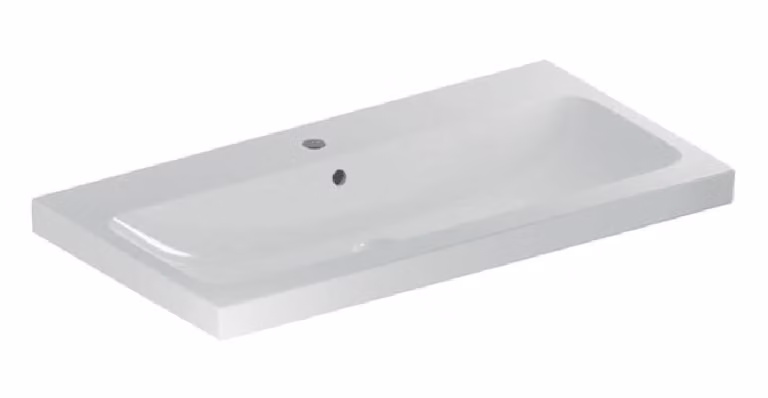 Geberit iCon Light lavabo, 90 cm x 48 cm, avec trou pour robinetterie, avec trop-plein,501836, 501.836.00.1, 501.836.00.1