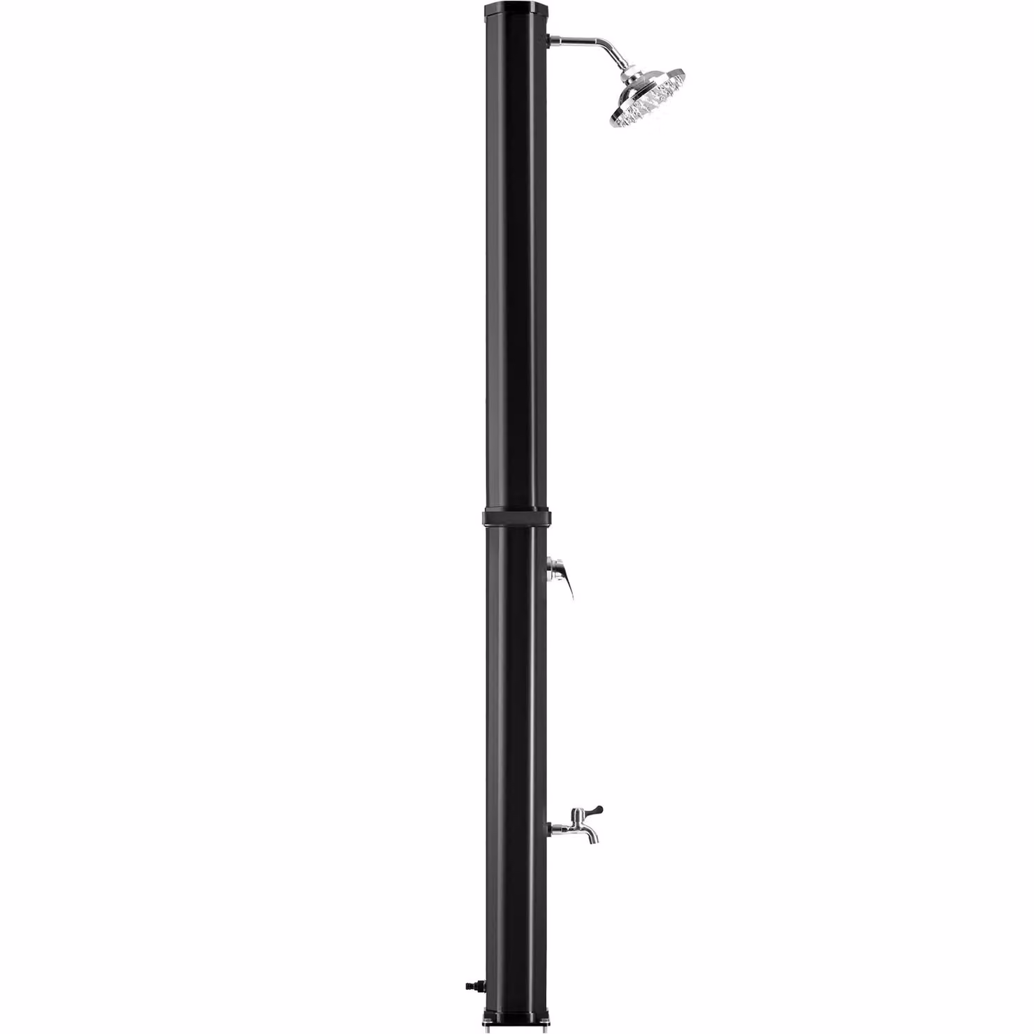 Doccia solare Ofanto tectake da 35 l in colore nero con componenti in PVC – 3