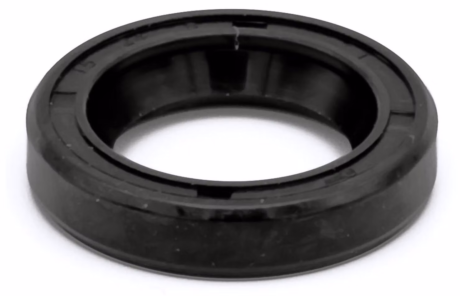 Guarnizione radiale per albero, dimensioni 15x24x6 mm, materiale NBR70, colore nero