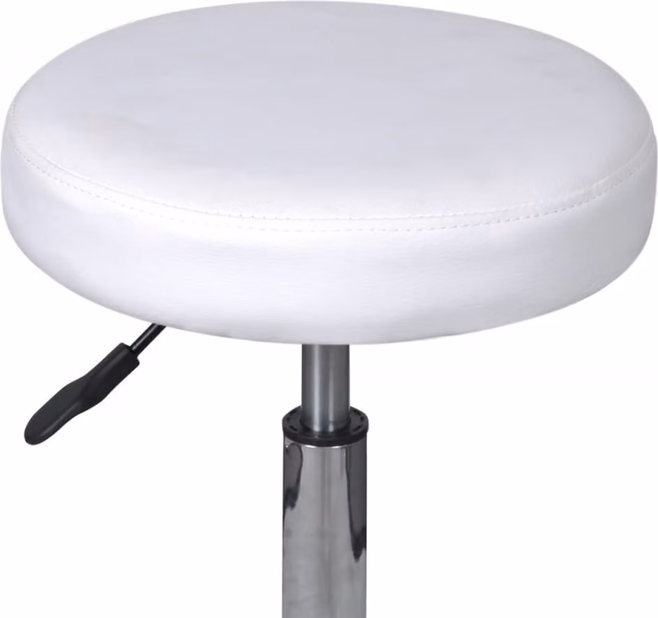 84958 Sgabello regolabile in altezza Bianco