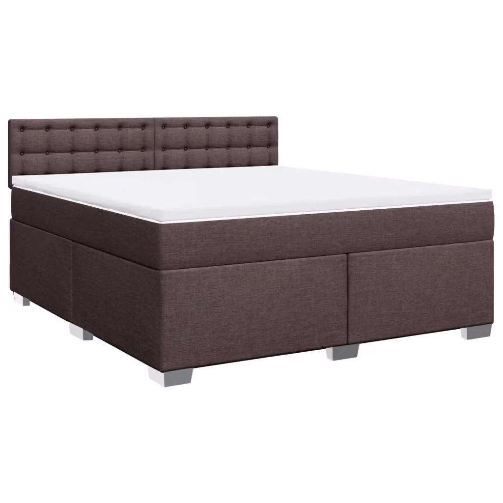Letto Ibrido con Giroletto a Molle e Materasso vidaXL, Marrone e Bianco, L 180 x P 200 cm – 2