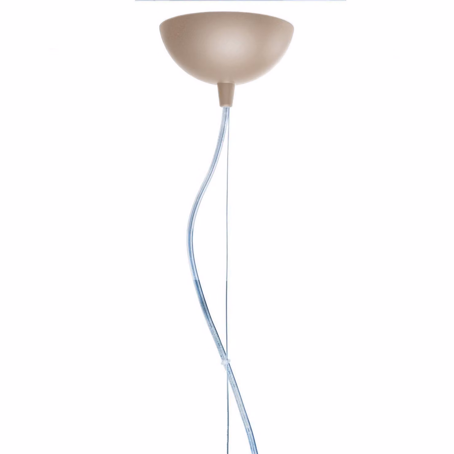 Kartell Lampada a sospensione Kabuki, Alluminio / Grigio / Zincato, Soggiorno / Sala da pranzo, Plastica, Design, Lampada a sospensione