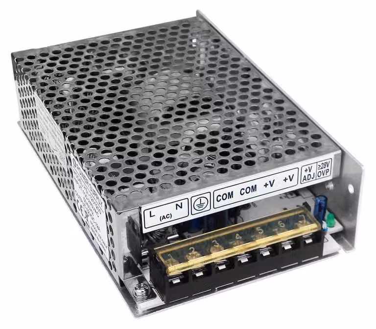 Alcapower Alimentatore Switching 48V 150W 3.1A protezioni integrate da sovraccarico, sovratensione e cortocircuito per sistemi industriali