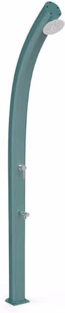 Doccia Solare Jolly Top Line Arkema Design in Alluminio con Miscelatore e Lavapiedi Colore Smeraldo da 25 Litri Cv-A520-Tl/6700