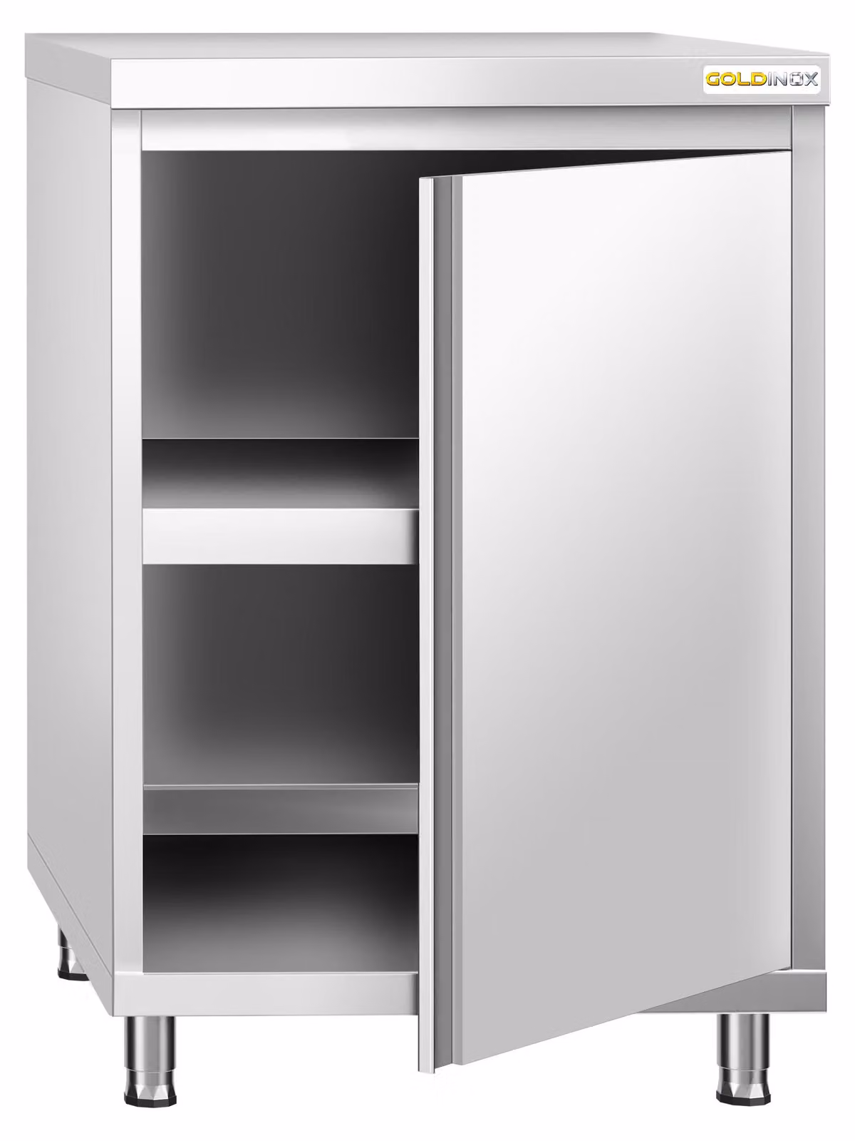 Mobiletti a basso spessore in acciaio inossidabile, dimensioni 600x700 mm, linea PREMIUM - GOLDINOX