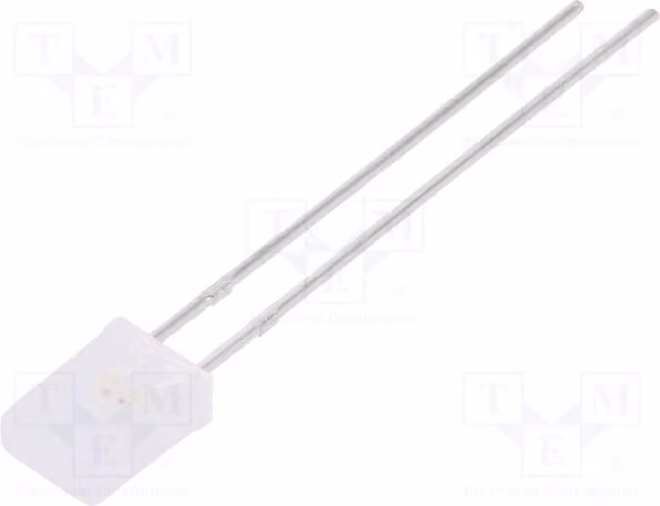 5 LED ad angolo retto, dimensioni 2x5x7,05 mm, 9-20 mcd, bipolari, bicolore, angolo di emissione 150°, modello LL-257YGM1G-1B
