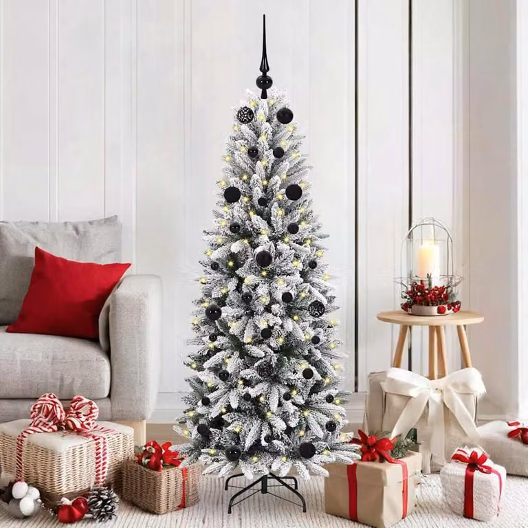 Maison Exclusive - Albero di Natale artificiale, colore bianco, altezza 150 cm