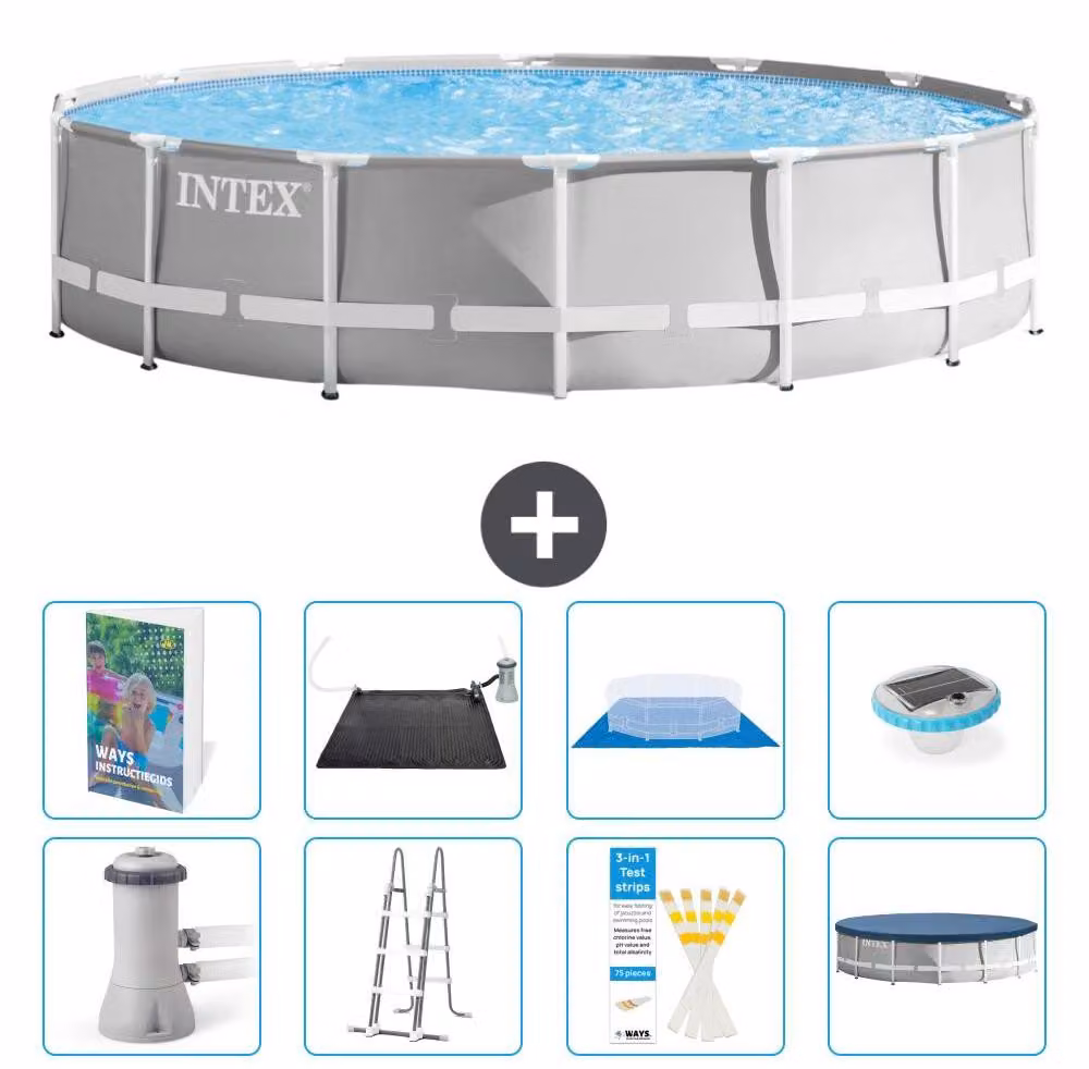 Struttura per piscina a forma di prisma - 427x107 cm - composta da 7 elementi - modello S598