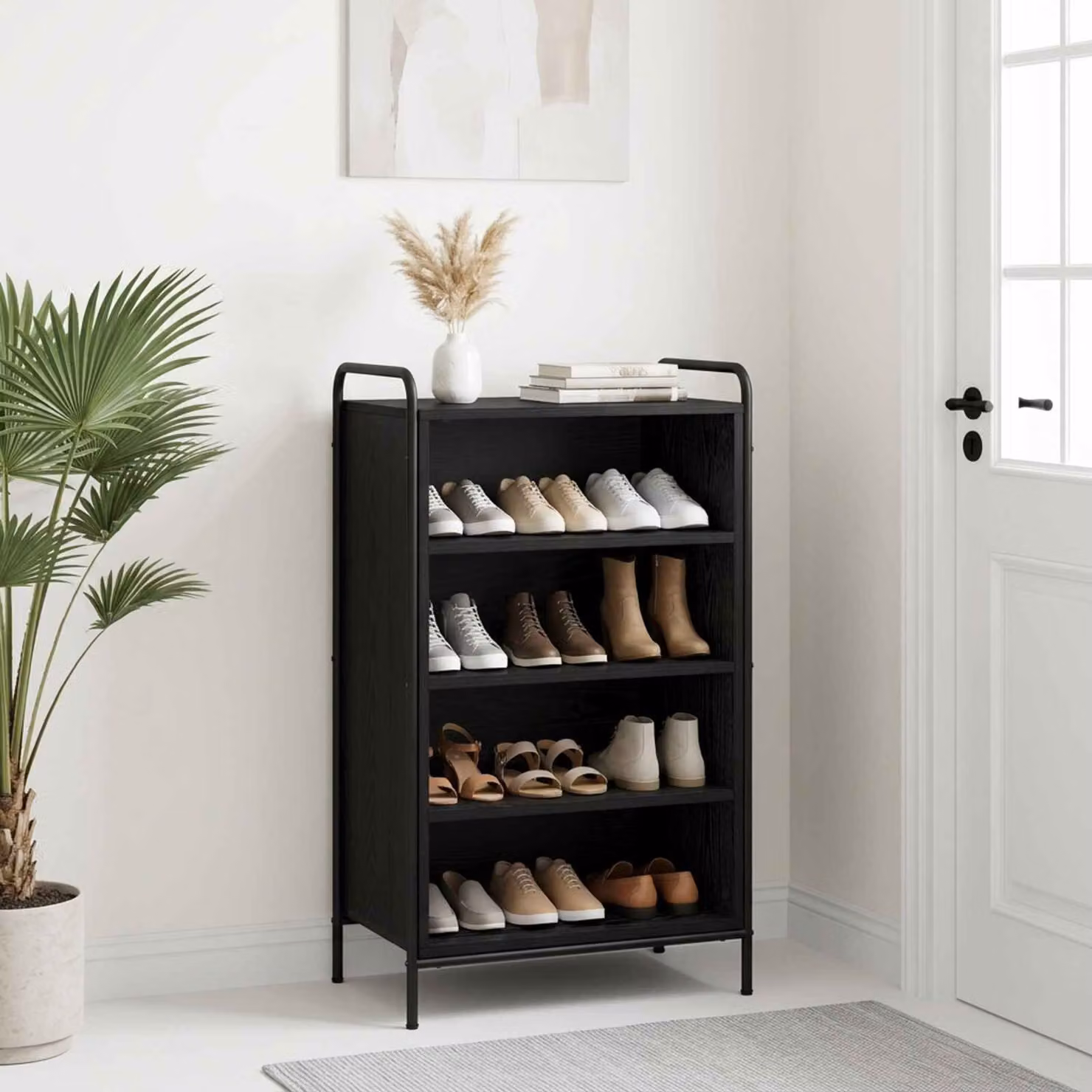 vidaXL Mobile per scarpe 51 x 36,5 x 93 cm Legno ingegnerizzato