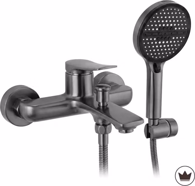 Miscelatore per vasca a parete Rea Vision Titan con leva singola e finitura oro – 1