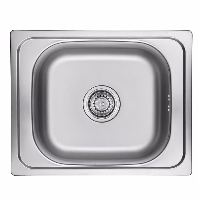Lavello da cucina in acciaio Orion 40x50 + sifone