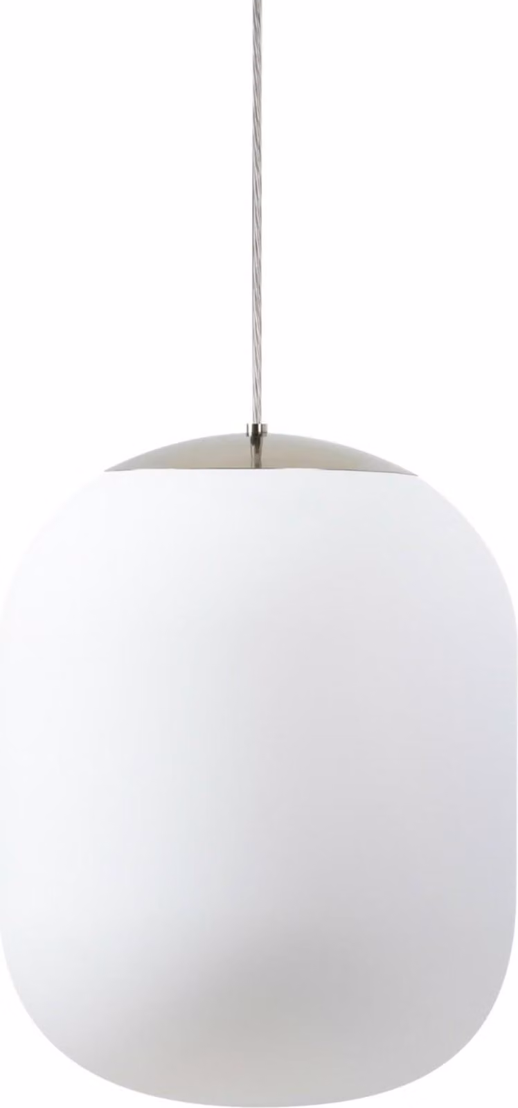 OSMONT TAN62896 TANIA S2 HP apparecchio a sospensione in vetro acciaio inox lucido / bianco IP40 4000 K 59W LED