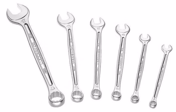 Set di 6 chiavi miste FACOM 440.J6PB, 12 bussole OGV, da 7 a 17 mm