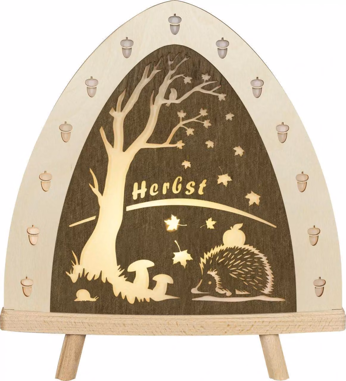Lampada da terra a LED, design autunnale, dimensioni: 30,0 x 32,0 x 6,0 cm, NUOVA