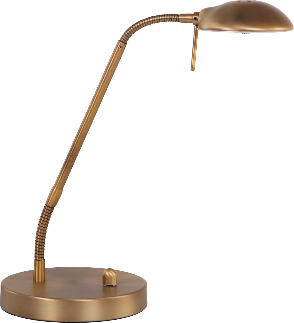 Lampada da tavolo - bronzo - Biron - vetro metallo - lampada da scrivania - LED - 7502BR - Mexlite