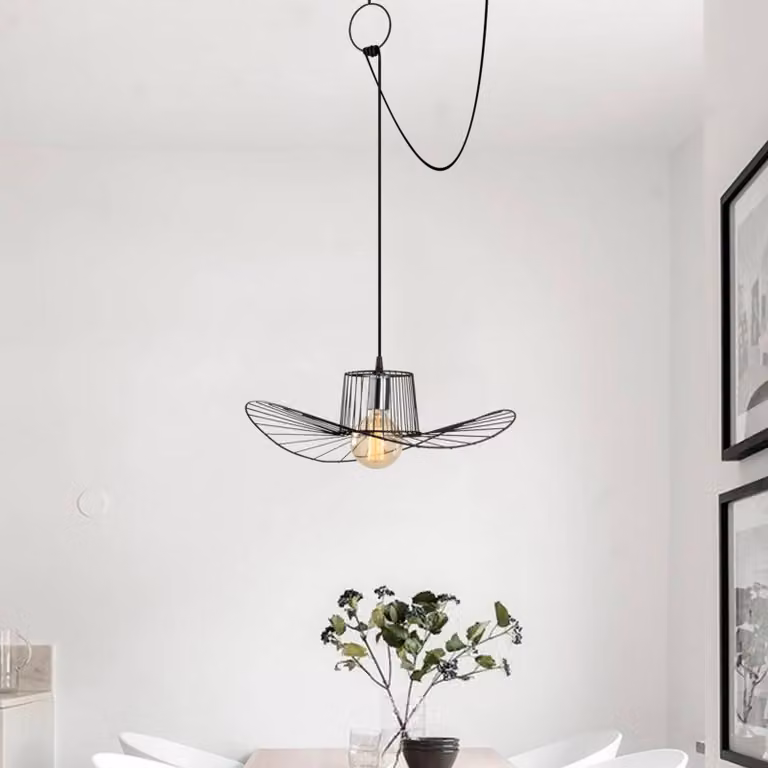 Lampada a sospensione Tel 6726 Opviq, dimmerabile, Nero, Soggiorno / Sala da pranzo, Metallo, Moderno, Lampada a sospensione
