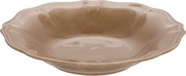 Piatto fondo Arcoroc in ceramica collezione Baroque colore beige, Diametro: 22 cm