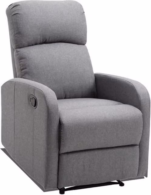 Poltrona relax manuale Giulia colore grigio