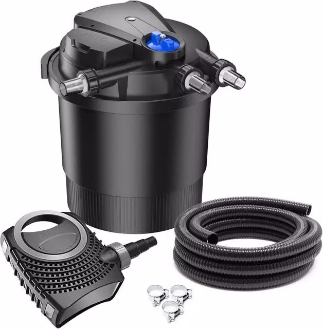 Kit di filtrazione set 40000 litri pompa UVC 36 watt 12000 l/h tubo 10 m 16_0001902