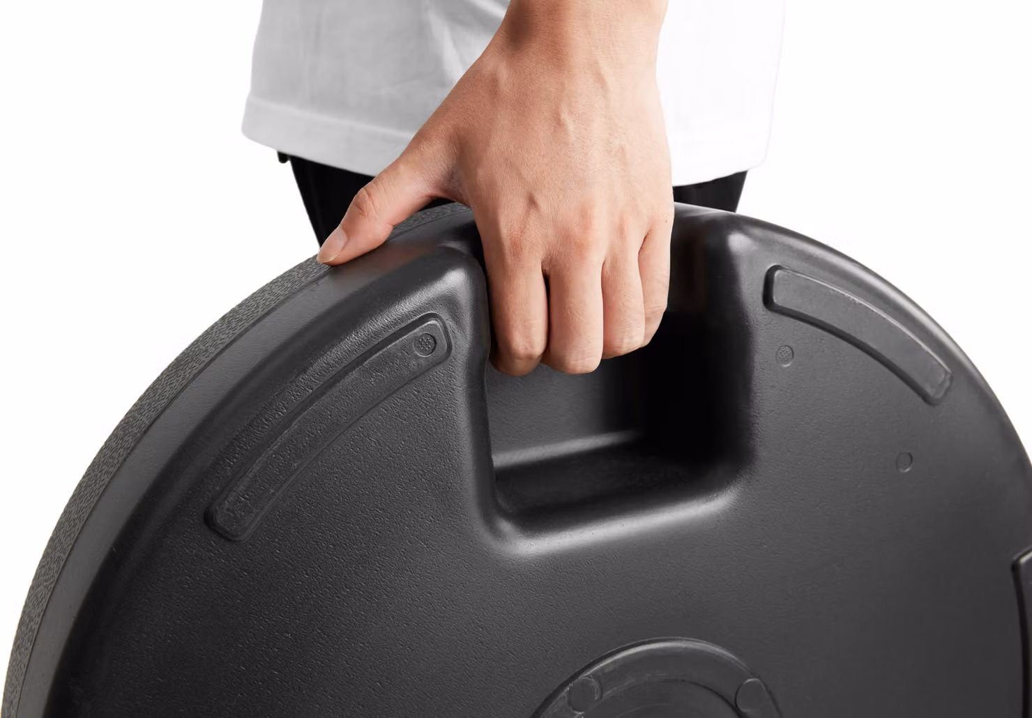 MODFU: Supporto per ombrelloni. Adatto per ombrelloni da giardino e da spiaggia, con diametro del tubo da 1,38" a 1,89". Colore: nero