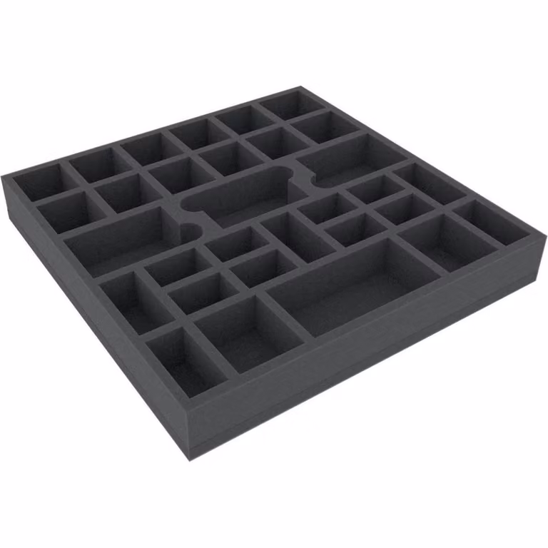 AGDH041BO 295 mm x 295 mm x 41 mm - Imbottitura in schiuma per giochi da tavolo