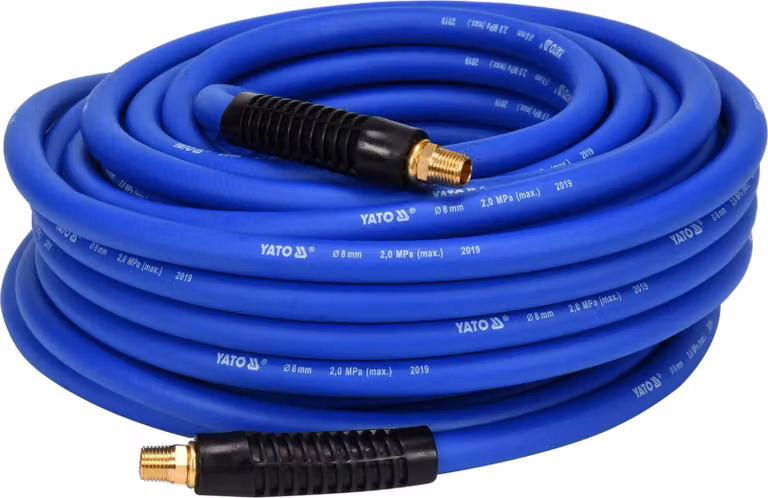 Tubo flessibile per aria compressa ibrido da 3/8" e 20 m, robusto e flessibile