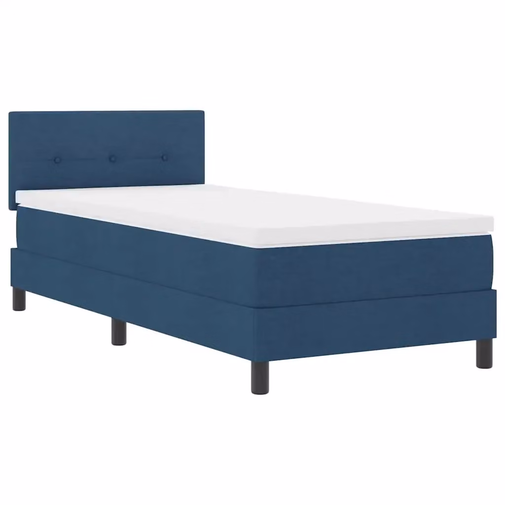 Letto a molle vidaXL in tessuto blu con illuminazione LED sottostante L/P: 100 x 200 cm – 2