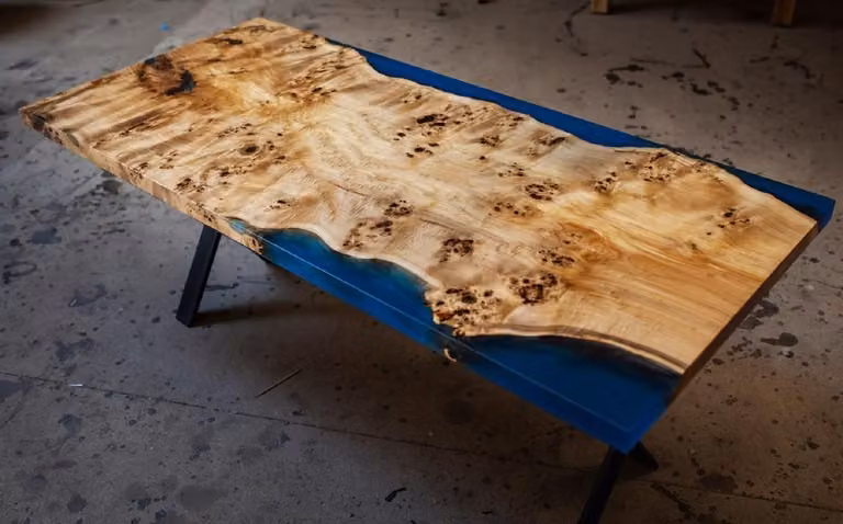 Casa Padrino tavolo da pranzo colori naturali / blu / nero 240 cm