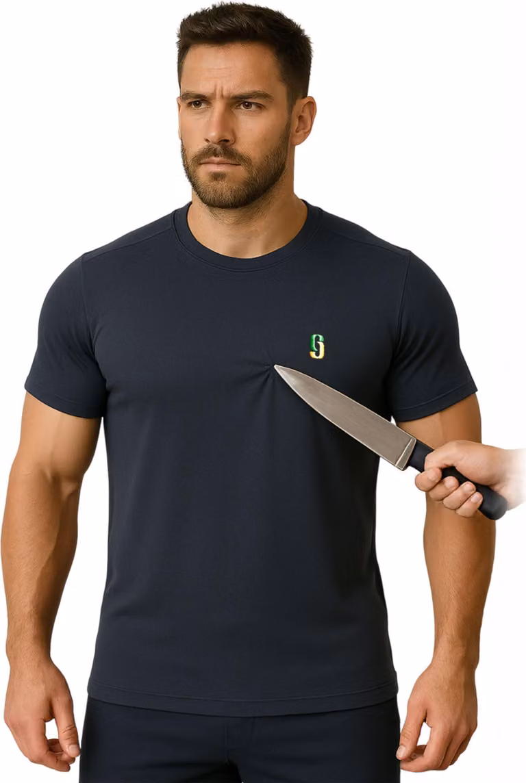 T-shirt protezione punti, taglia L, nero