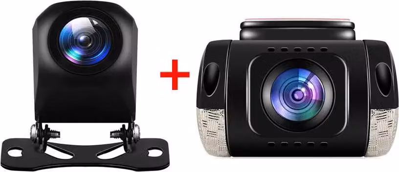 Telecamera posteriore, impermeabile IP67, visione notturna, 720+DVR, 12 V-b