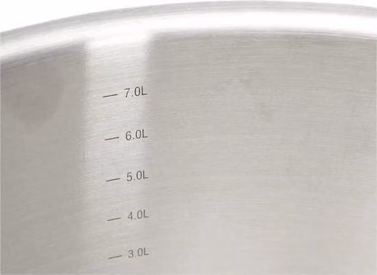 Ciotola da Cucina Senza Coperchio in Acciaio Inox - Diametro 28 cm - Grande Ciotola da Cucina