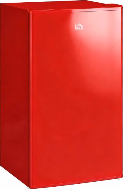 Frigorifero Piccolo HOMCOM da 91L con Congelatore e Porta Reversibile, Rosso – 1