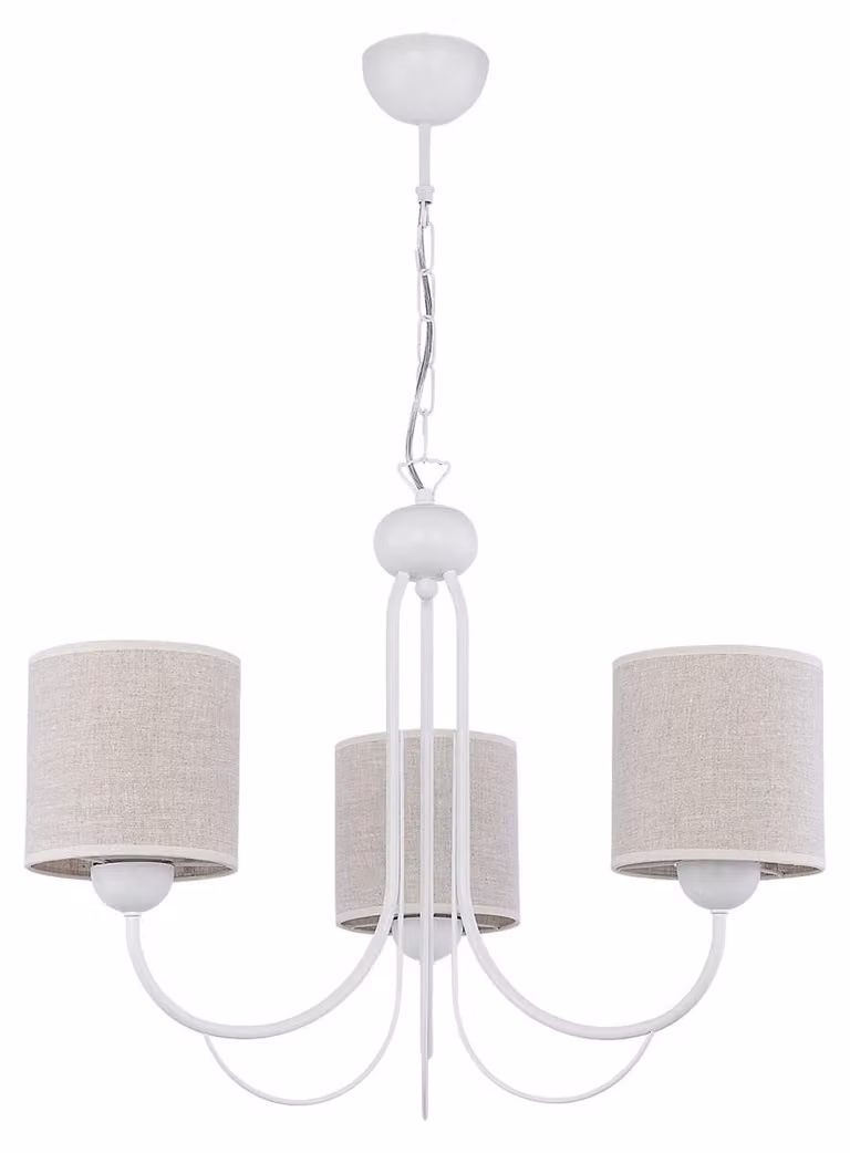 Lampada a sospensione KASKADA bianco-crema 3xE27x40W in metallo, dimensioni: 80x64x64 cm, IP20, Jupiter