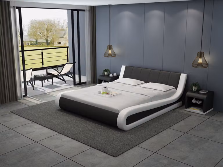 Leder Bett Design Polster Betten Luxus Doppel Hotel Ehe Big 140/160/180 LB8829