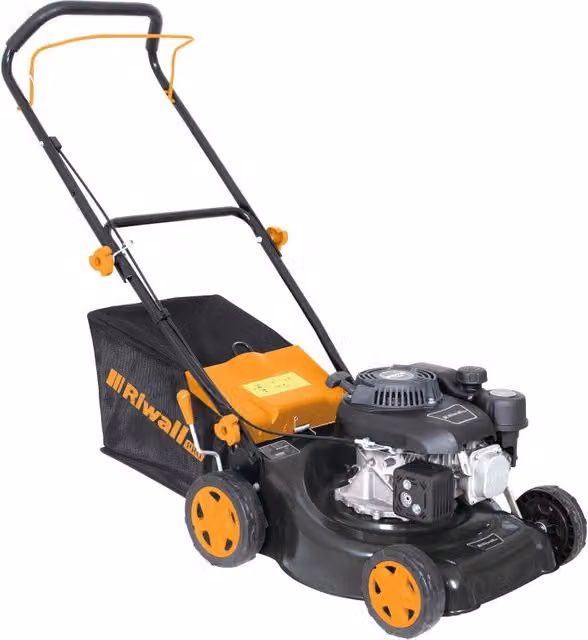 Tosaerba a spinta motore OHV 132?cc  larghezza di taglio 40?cm, altezza regolabile 25?75?mm, sacco 45?L  Dunsch
