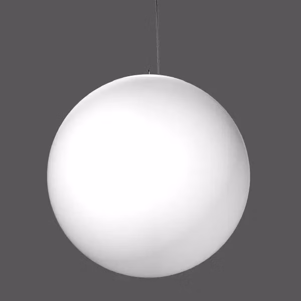 RZB Basic Ball, LED, 3000 K, 8400 lm, IP40, bianco