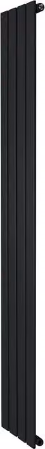 Radiatore Verticale Design Piatto Colonna Singola Monstershop Nero H: 180 cm, L: 28 cm