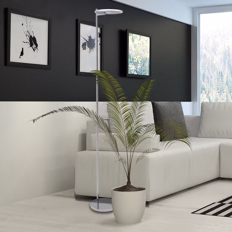 Lampada da terra - acciaio - Turound - vetro metallo - Ø 27cm - LED - 2992ST - Steinhauer Exclusive