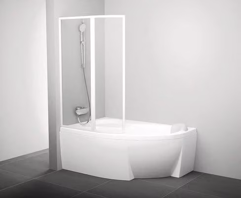 Schermo per vasca da bagno RAVAK ROSA VSK2 140 L a due pezzi