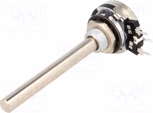 1 potenziometro: 6mm, 47kΩ, 200mW, metallico, 1 giro, per montaggio su circuito stampato, mono, modello T-21AHM0607473A2020