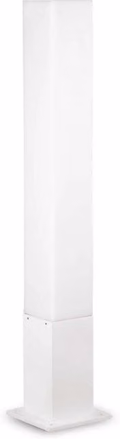 Lampada da terra outdoor Edo Pt1 Square Ideal-Lux, colore bianco, per giardino e terrazzo
