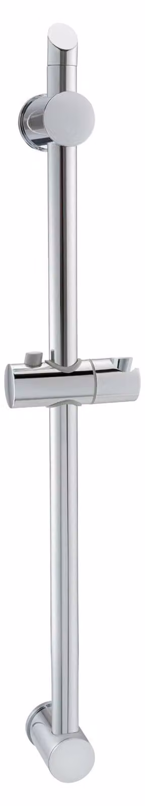 Set di supporti per doccia con barra scorrevole, 639 mm, cromato