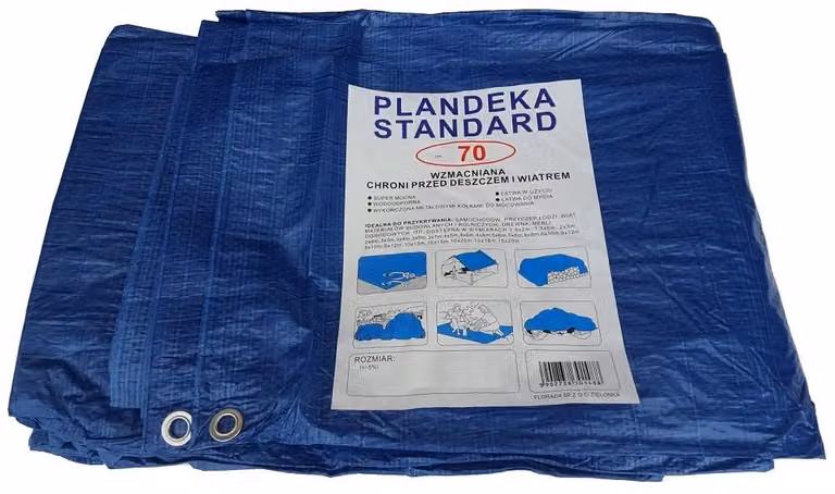 Telo protettivo blu, dimensioni 15x20 metri (70 g/m²)